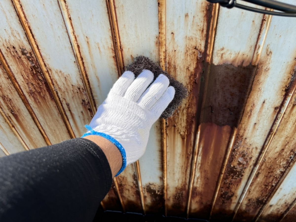 名古屋市緑区で錆がひどくなったトタン壁を外壁塗装しました 名古屋市の外壁 屋根塗装 防水工事は街の外壁塗装やさん名古屋東店