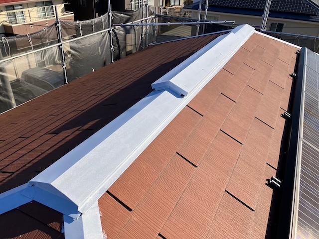 天白区にて屋根塗装の実施・エスケー化研プレミアムルーフSIで塗装