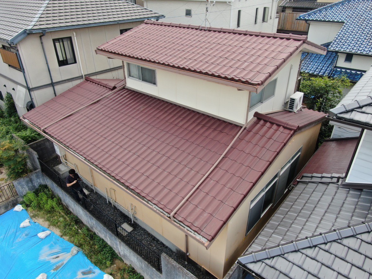 名古屋市南区にて塗装工事が始まります！まずは高圧洗浄から。