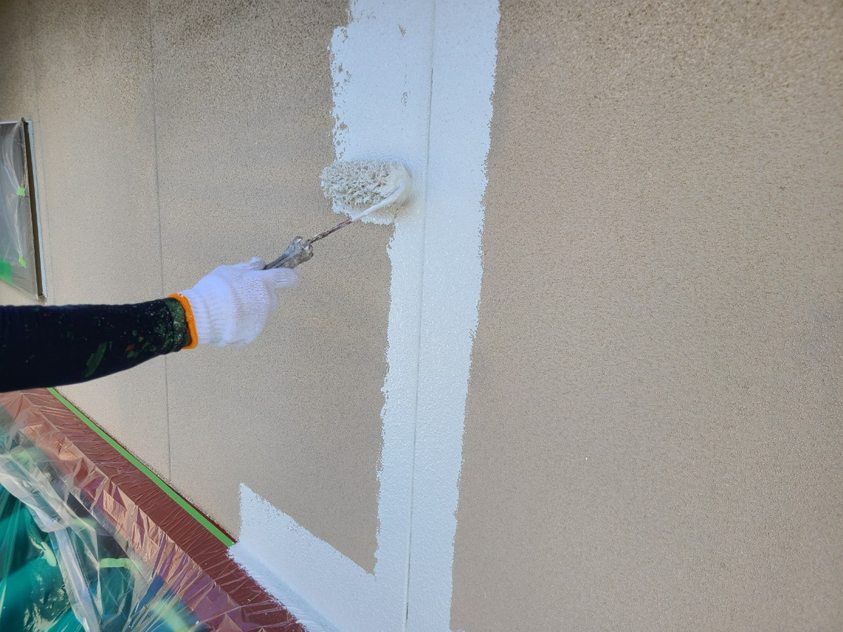 名古屋市東区で劣化したリシン外壁を超低汚染塗料で塗り替しました！
