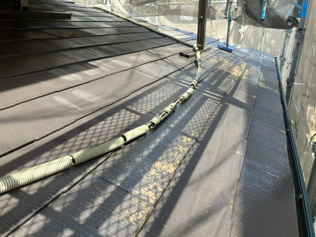 名古屋市南区で雨漏りしてしまったスレート屋根を塗り替えしました！